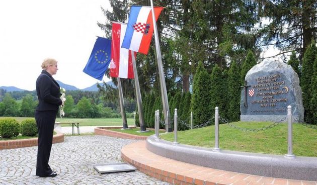 Predsjednica Grabar-Kitarović obišla Bleiburg, foto: Ured predsjednice RH