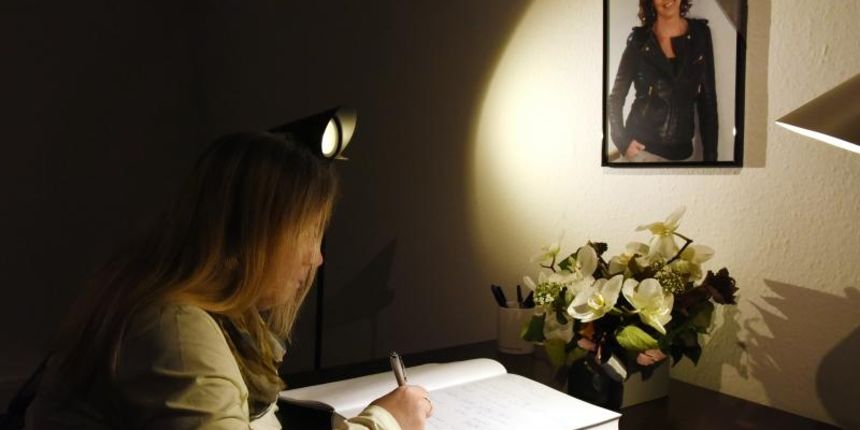 Zagreb – U Klovicevim dvorima odrzana je komemoracija za preminulu ravnateljicu galerije Klovicevi dvori Marinu Viculin. Photo: Davor Visnjic/PIXSELL