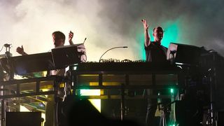 Prvi dan ULTRA Europe 2014 glazbenog festivala na Poljudu. Nastup The Chemical Brothers. Photo: Goran Jakus/PIXSELL Prvi dan ULTRA Europe 2014 glazbenog festivala na Poljudu. Nastup The Chemical Brothers. Photo: Goran Jakus/PIXSELL