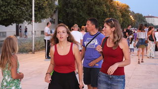 Večernji đir po zadarskoj rivi. Foto: Leo Banić