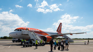 Easy Jet zrakoplov, Zračna luka Zadar