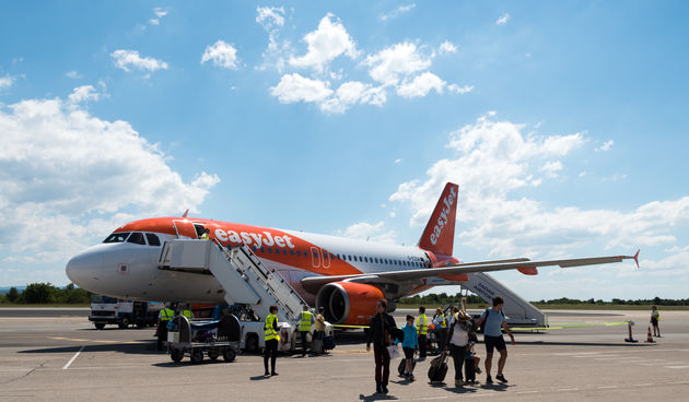 Easy Jet zrakoplov, Zračna luka Zadar