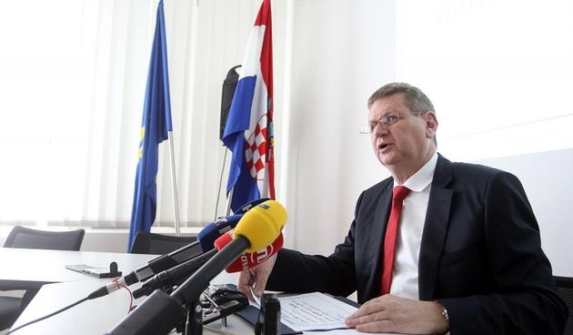 Konferencija za medije ministra Miranda Mrsica o broju zaposlenih i nezaposlenih u Hrvatskoj. Photo: Goran Stanzl/PIXSELL Autor  Goran Stanzl/PIXSELL Ključne riječi  Mirando Mrsic,