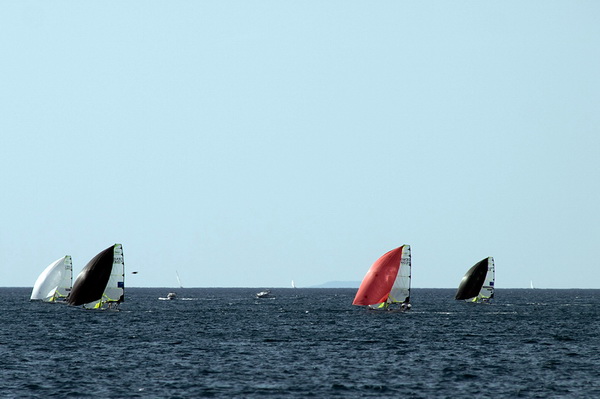 Jedrenje: Medal race s gledan s rive