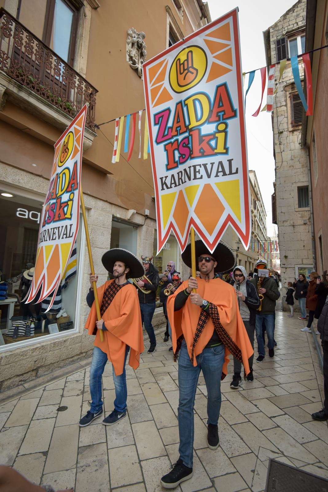 Zadarski Karneval 2020.: Povorka maskiranih skupina