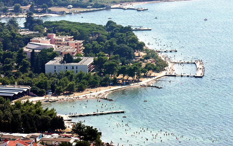 Zadar – Zračne snimke – Plaža Borik (foto: Marin Gospić)