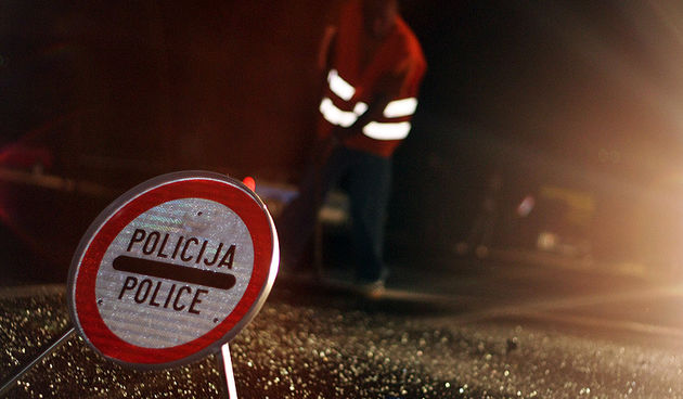 Policija – Očevid –  Prometna nesreća (foto: Marin Gospić)