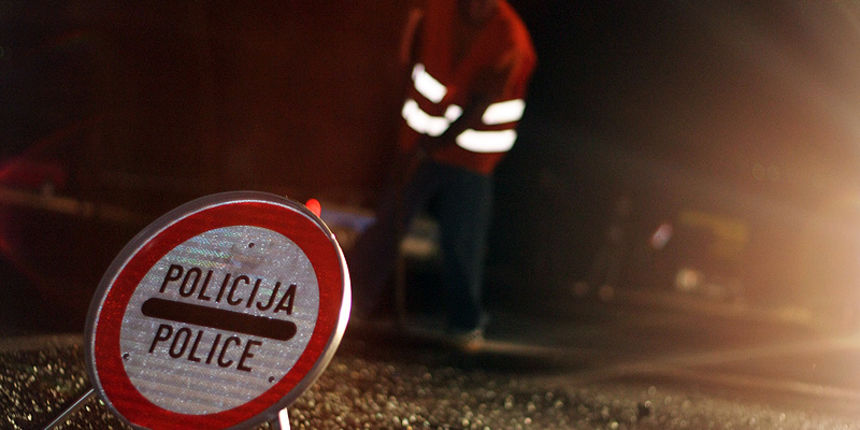 Policija – Očevid –  Prometna nesreća (foto: Marin Gospić)