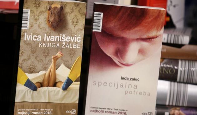 U klubu Opera V.B.Z. i Tisak media dodijelili su nagradu za najbolji neobjavljeni roman 2016. Ove godine nagradu su podijelili Lada Vukic i Ivica Ivanisevic. Photo: Anto Magzan/PIXSELL