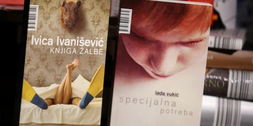 U klubu Opera V.B.Z. i Tisak media dodijelili su nagradu za najbolji neobjavljeni roman 2016. Ove godine nagradu su podijelili Lada Vukic i Ivica Ivanisevic. Photo: Anto Magzan/PIXSELL