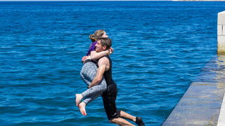 Ludijada maturanata na zadarskoj rivi 17. svibnja 2016. Foto: Bojan Bogdanić