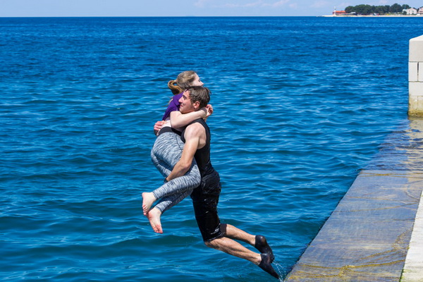 Ludijada maturanata na zadarskoj rivi 17. svibnja 2016. Foto: Bojan Bogdanić