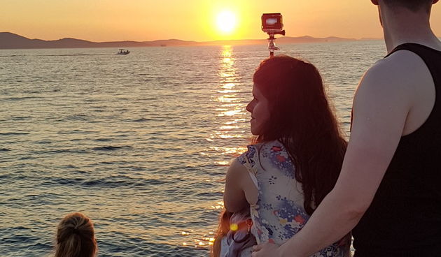 Zalazak sunca i Craft Beer Festival na zadarskoj rivi. Foto: Mladen Malik