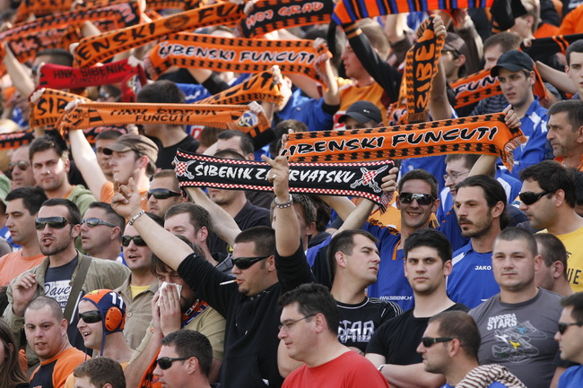 Sibenik, 050510.
 Finale Kupa Hrvatske uzvratna utakmica:   NK Sibenik – NK  Hajduk.
 Foto: Vladimir Dugandzic / CROPIX