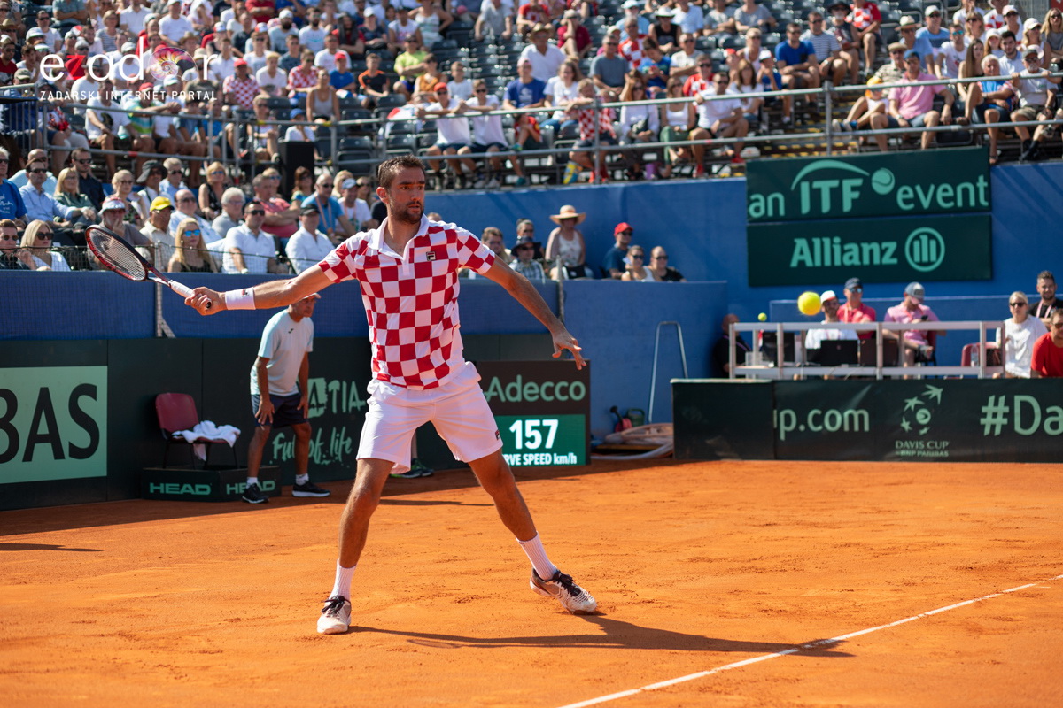 Davis Cup: Vruća navijačka atmosfera u meču Ćilića i Querreya