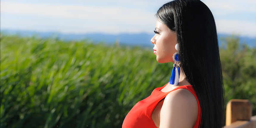 Anita Maričić u promociji modnih kreacija na Vranskom Jezeru (foto: Ivan Toman)