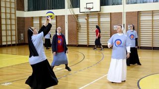 Zagreb: Sportske igre redovnica u OŠ Mato Lovrak. Photo: Goran Jakus/PIXSELL