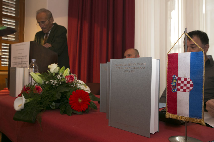 Matica Hrvatska: Predstavljanje Glagoljskih matičnih knjiga Bibinja, foto: Leo Banic