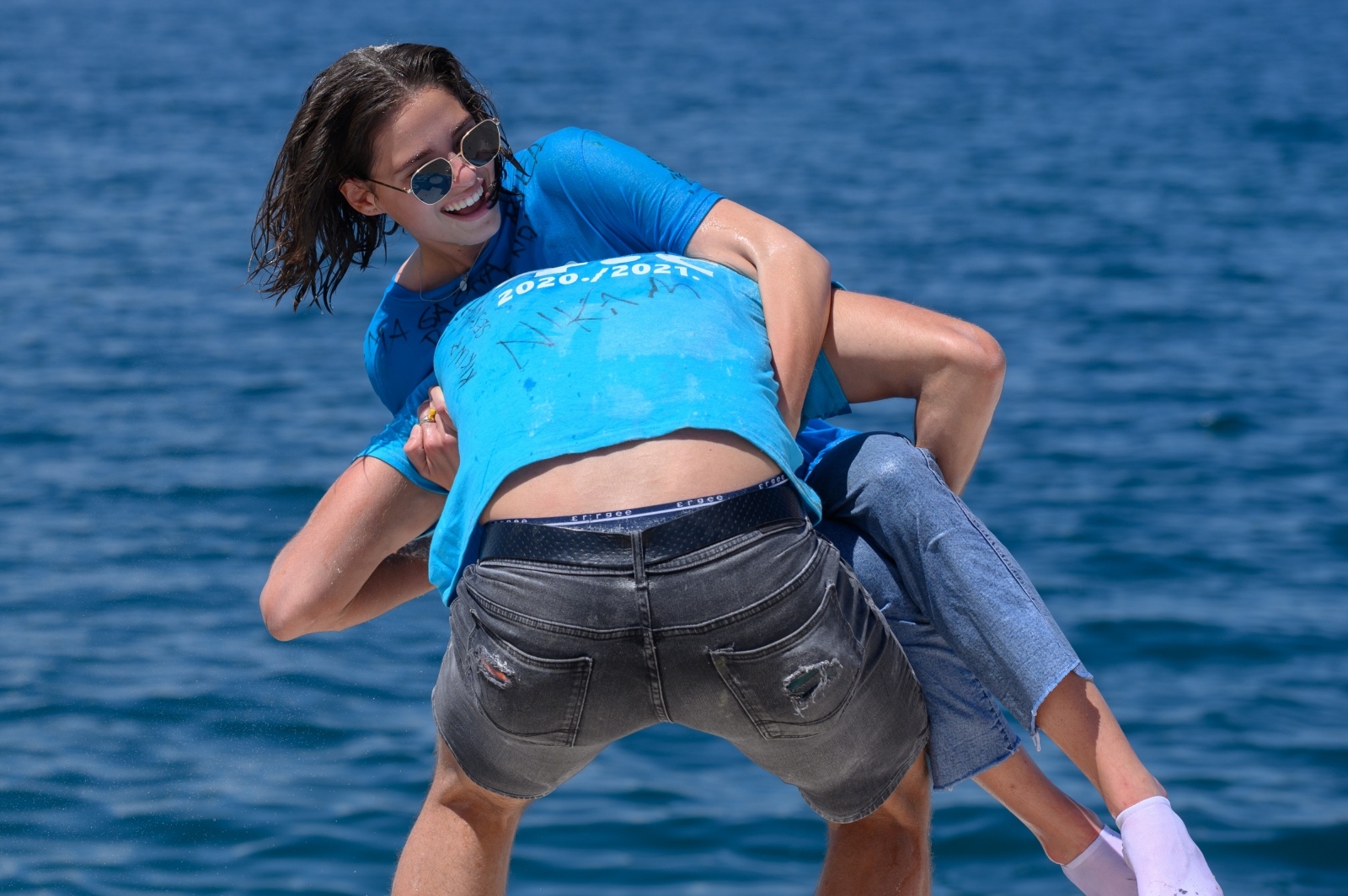 Zadarski maturanti obilježili kraj škole na rivi