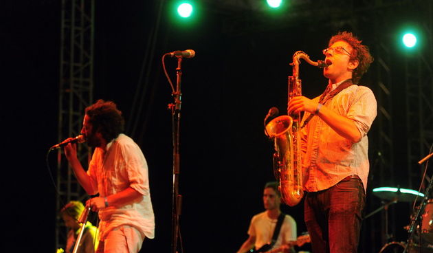 Sibenik, 090811.
Summer eko music festival Terraneo 2011. 
Prvog dana na festivalu Terraneo nastupila je kanadska grupa Destroyer.
Foto: Mladen Pobi / CROPIX