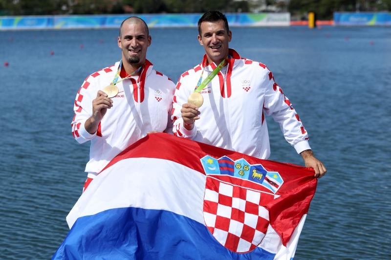 Rio de Janeiro, Brazil – Braća Sinkovic, Martin i Valent, osvajači su olimpijske zlatne medalje u utrci dvojaca na pariće.  Photo: Igor Kralj/PIXSELL