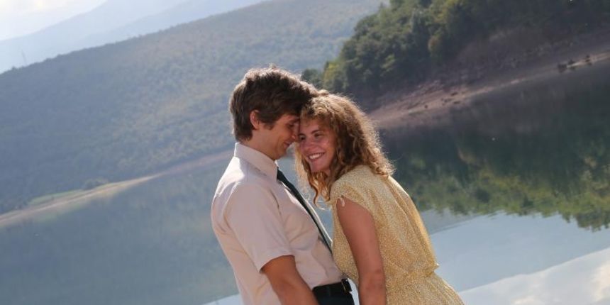 Snimanje filma Zvizdan, Dalibora Matanica na Peruci. Glumci Tihana Lazovic i Goran Markovic. Photo: Ivo Cagalj/PIXSELL