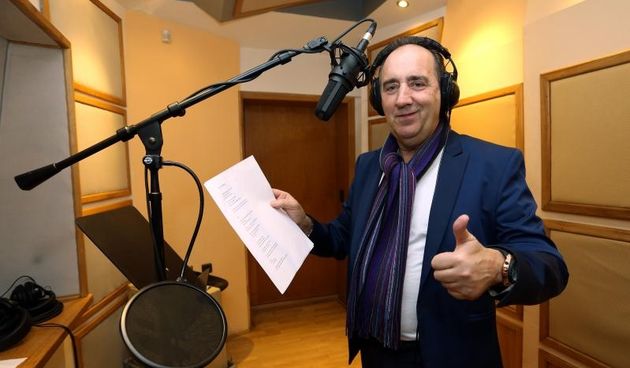 Mladen Grdović snima pjesmu na engleskom jeziku. Photo: Goran Jakus/PIXSELL