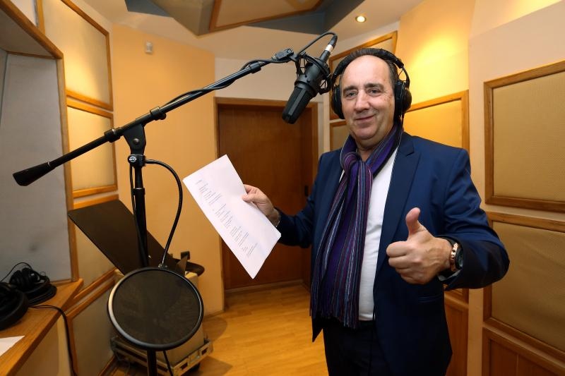 Mladen Grdović snima pjesmu na engleskom jeziku. Photo: Goran Jakus/PIXSELL