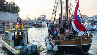 Veličanstven doček četvorice zadarskih Vatrenih Veličanstven doček četvorice zadarskih Vatrenih