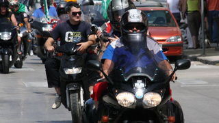 Karusel bikera na Branimirovoj obali u Zadru, Foto: Mladen Malik