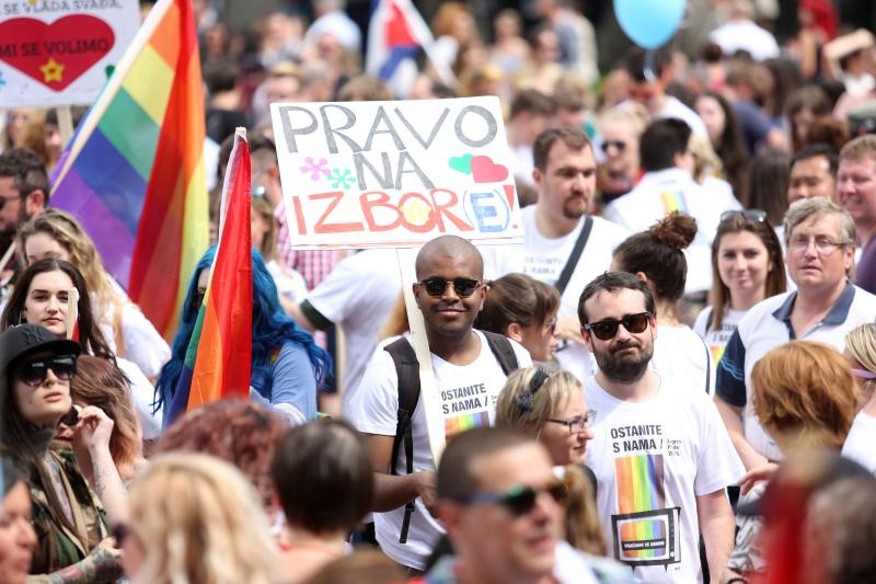 Održan je XV Zagreb Pride pod motom Još Hrvatska ni propala. Photo: PIXSELL Održan je XV Zagreb Pride pod motom Još Hrvatska ni propala. Photo: PIXSELL