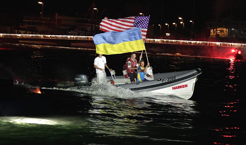 Otvaranje EP klase 49er u uvali Jazine (foto: Marin Gospić)