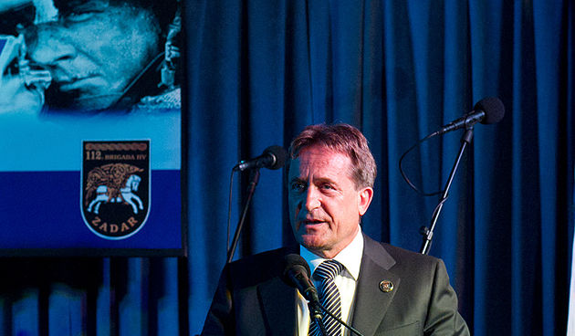 Svečana akademija povodom 20. obljetnice 112. brigade, Božidar Kalmeta, fotot: Leo Banić