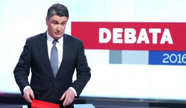 Debata na HRT-u: Zoran Milanović (SDP) i Andrej Plenković (HDZ]. Photo: Anto Magzan/PIXSELL