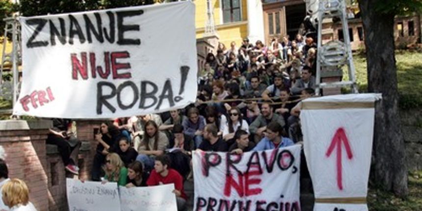 Prosvjed u Rijeci (Foto: Željko Sop/CRPIX) Prosvjed u Rijeci (Foto: Željko Sop/CRPIX)