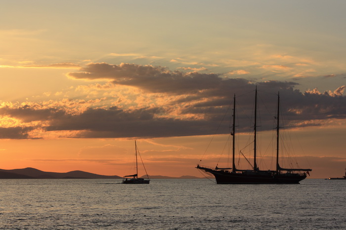 Čudesni zalazak sunca u Zadru 26. kolovoza 2012.