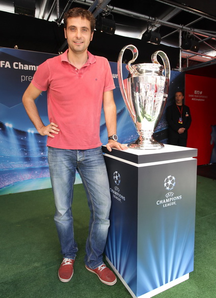 Tarik Filipović, Mila Horvat i Renata Sopek na predstavljanju trofeja Lige prvaka Tarik Filipović, Mila Horvat i Renata Sopek na predstavljanju trofeja Lige prvaka