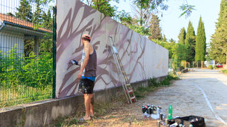 Pripreme za KvartArt festival: grafiteri u akciji