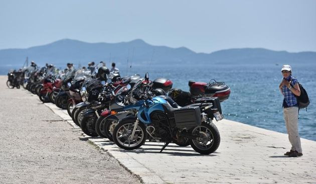 Blue Knights na zadarskoj rivi. Foto: Dino Stanin/PIXSELL