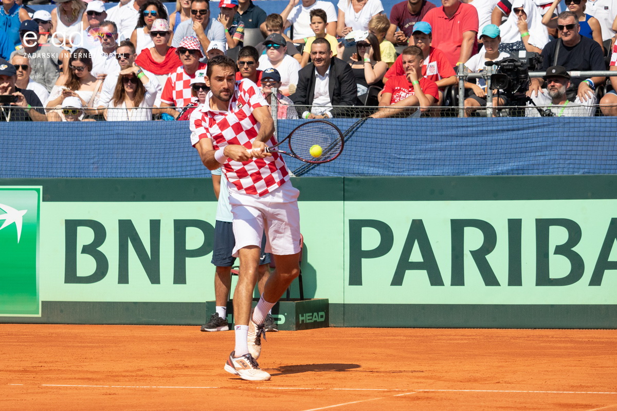 Davis Cup: Vruća navijačka atmosfera u meču Ćilića i Querreya