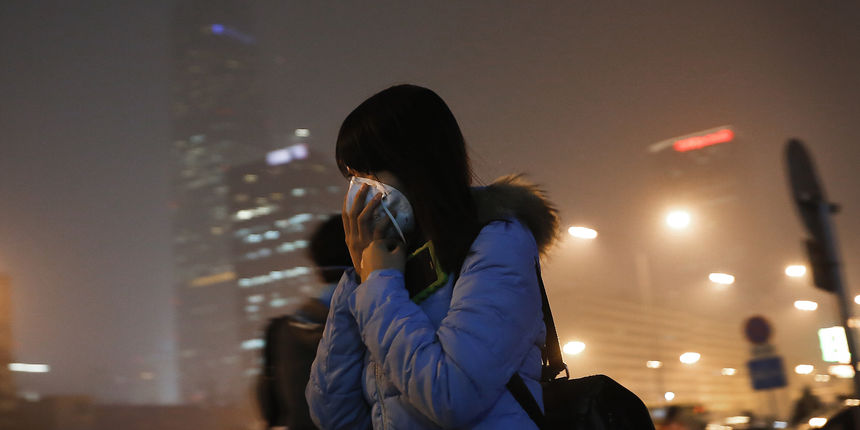 Smog, Kina Smog, Kina