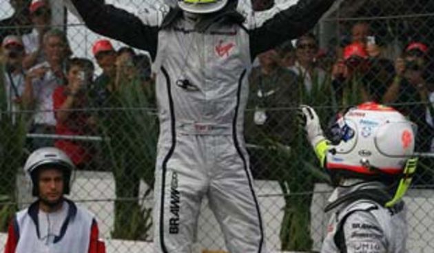 Proslava naslova prvaka F1 Jensona Buttona i Brawn GP-a (foto www.f1-live.com)