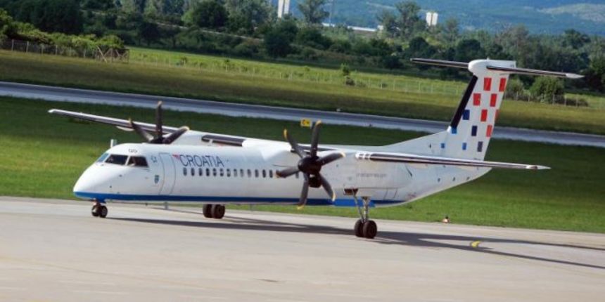 Croatia Airlines, zrakoplov Dash, Foto: Borna Filić/PIXSEL