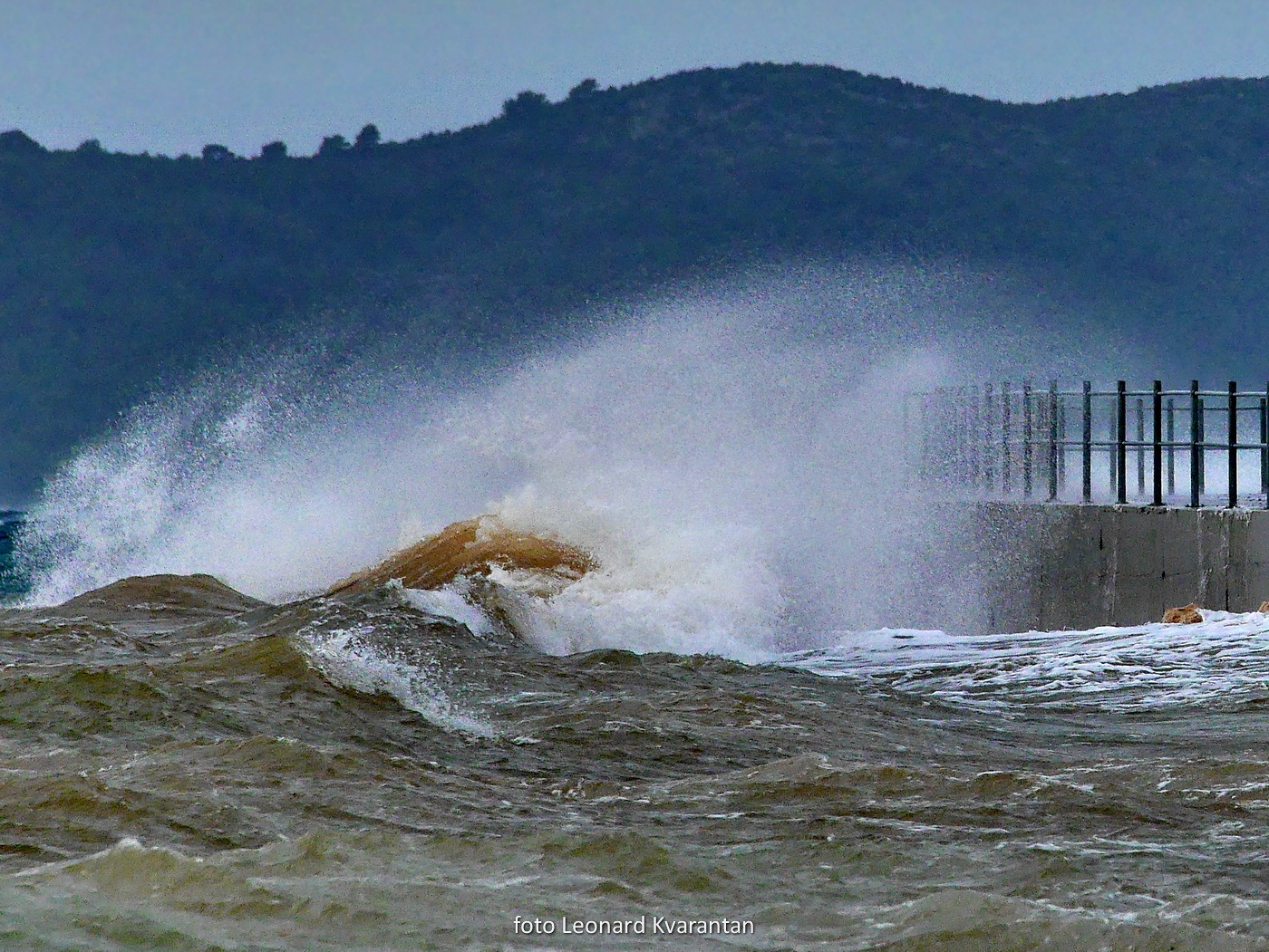 Olujno jugo u Zadru, nedjelja 6. prosinca 2020. godine