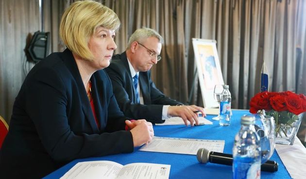 Zagreb – hotel Westin, Transparency International Hrvatska (TIH) na konferenciji za novinare predstavlja Indeks percepcije korupcije 2015. Davorka Budimir. Photo: Dalibor Urukalovic/PIXSELL