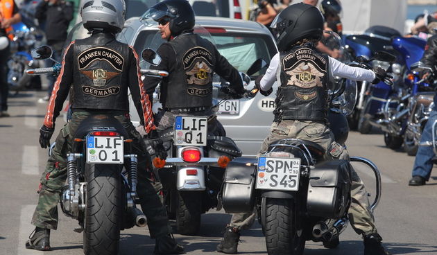 Zadar, 260511.
U Biogradu je poceo susret ljubitelja  Harley Davidson motora   koji ce se odrzati izmedu 26. i 29. svibnja 
Na slici : bikeri u Biogradu
Foto : Vladimir Ivanov / CROPIX