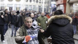 Zadarski branitelji na prosvjedu u Zagrebu 26. veljace 2011, Foto: Leo Banic Zadarski branitelji na prosvjedu u Zagrebu 26. veljace 2011, Foto: Leo Banic