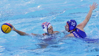 Zagreb, 310810.
Bazen Mladosti, Jarunska 5.
Utakmica zenskog vaterpola u sklopu Europskog prvenstva, izmedju Hrvatske i Rusije.
Na slici: Ana Gavran (Hrvatska) i Olga Belyaeva (Rusija).
Foto: Boris Kovacev / CROPIX Zagreb, 310810.
Bazen Mladosti, Jarunska 5.
Utakmica zenskog vaterpola u sklopu Europskog prvenstva, izmedju Hrvatske i Rusije.
Na slici: Ana Gavran (Hrvatska) i Olga Belyaeva (Rusija).
Foto: Boris Kovacev / CROPIX