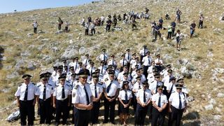 Obilježena 9. obljetnica kornatske tragedije u kojoj je život izgubilo 12 vatrogasaca. Photo: Hrvoje Jelavić/PIXSELL Obilježena 9. obljetnica kornatske tragedije u kojoj je život izgubilo 12 vatrogasaca. Photo: Hrvoje Jelavić/PIXSELL