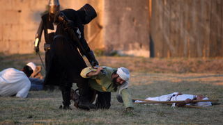 Zadar, Vrana, 170812.
Povijesno turisticki spektakl koji organizira TZ Pakostane i udruga Vitezovi vranski danas se nastavlja rekonstrukcijom bitke za Vranu, na autenticnoj lokaciji u Hanu Jusuf – pase Maskovica. U sklopu Dana vitezova vranskih podignuti Zadar, Vrana, 170812.
Povijesno turisticki spektakl koji organizira TZ Pakostane i udruga Vitezovi vranski danas se nastavlja rekonstrukcijom bitke za Vranu, na autenticnoj lokaciji u Hanu Jusuf – pase Maskovica. U sklopu Dana vitezova vranskih podignuti